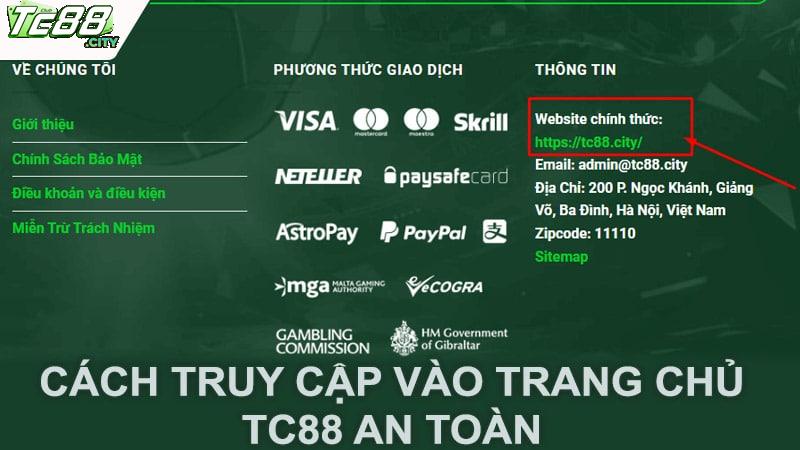 Cách Truy Cập Vào Trang Chủ Tc88 An Toàn