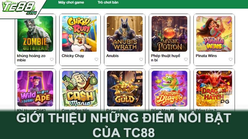 Giới thiệu những điểm nổi bật của Tc88